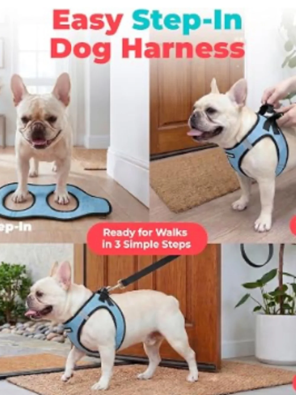 NWOT! Voyager Slip on Air Turquoise Dog Harness - MEDIUM - 	M (Chest: 16 - 18